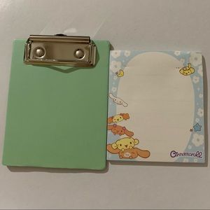 Sanrio Cinnamoroll Mini Clipboard with Memo Pad